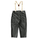 DENIM SUSPENDER GARDEN PANTS (A12401)