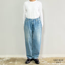 BIG DENIM 5POCKET PANTS USED BLUE (A12301-94）