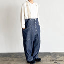 DENIM SUSPENDER GARDEN PANTS  (A12401)