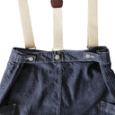 DENIM SUSPENDER GARDEN PANTS  (A12401)