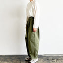 NARROW CIRCUS PANTS  CHINO CLOTH  (A12417)